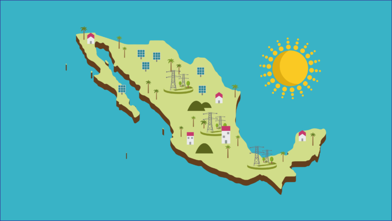 Imagen simbólico de la red eléctrica de México